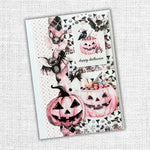 Paper Rose Pink Halloween Embossed Die Cuts