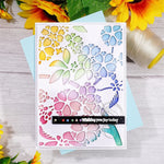 Kokorosa Metal Cutting Dies With Cherry Blossom Background Board