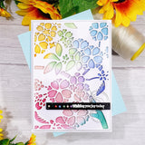 Kokorosa Metal Cutting Dies With Cherry Blossom Background Board