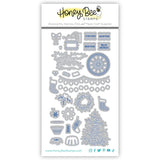 Honey Bee Stamps Christmas Market Cart Add On Dies