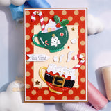 Kokorosa Metal Cutting Dies with Christmas Cup and Ice Cream Sugar Cane