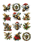 Simply Stated - Christmas Bees Ephemera Pack