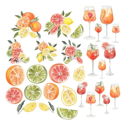 Simply Stated-Sweet Summer Florals Citrus Ephemera