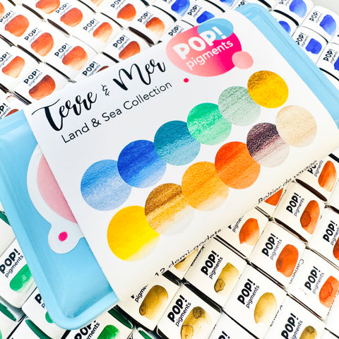 Pop! Pigments - Palette Aquarelle Terre et Mer