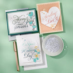 Spellbinders Copperplate To the Lovely Couple BetterPress Plate from the Copperplate On Your Wedding Day Collection by Paul Antonio