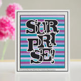 Creative Expressions Sue Wilson Big Bold Words Surprise Craft Die & Stamp Set