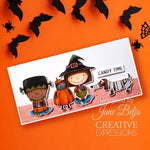 Creative Expressions Jane's Doodles Happy Halloween 4 in x 6 in Clear Stamp Set