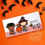 Creative Expressions Jane's Doodles Happy Halloween 4 in x 6 in Clear Stamp Set