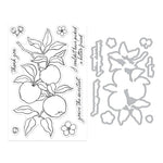 HERO ARTS APPLE BRANCH STAMP & CUT SET FROM THE I PICK YOU COLLECTION