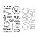 Hero Arts Vintage Vinyl Stamp & Cut