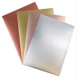 Dovecraft Metallic textured cardstock pad A4 4 colors 8 sheets
