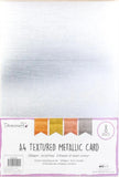 Dovecraft Metallic textured cardstock pad A4 4 colors 8 sheets