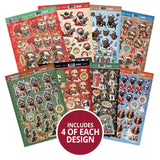 HUNKYDORY CRAFTS Christmas Dog Tales Decoupage Topper Collection