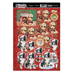Hunkydory Crafts Golden Retriever & Border Collie Decoupage Topper Sheet