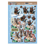 Hunkydory Crafts Rottweiler & German Shepherd Decoupage Topper Sheet