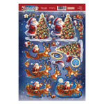 HUNKYDORY CRAFTS Father Christmas Fun Decoupage Topper Sheet