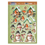 HUNKYDORY CRAFTS Winter Garden Friends Decoupage Topper Sheet