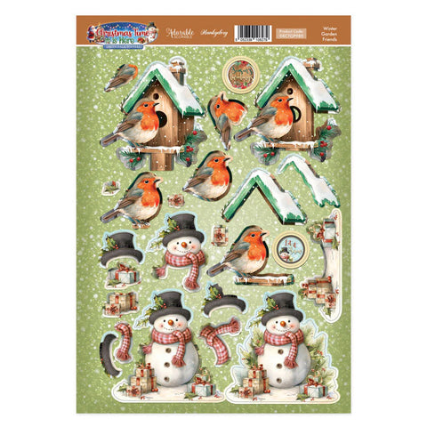 HUNKYDORY CRAFTS Winter Garden Friends Decoupage Topper Sheet