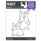 Hero Arts Rabbit Pair Fancy Dies from the In The Garden Collection