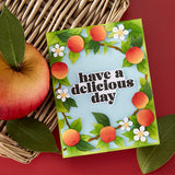 HERO ARTS APPLE FRAME DIE & STENCIL BUNDLE FROM THE I PICK YOU COLLECTION
