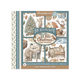 Stamperia Rub-on Kit, White Christmas