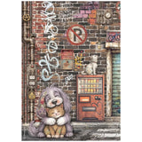Stamperia Printed 6 Rice Paper A4 Selection For Art And Craft - Furry Friends 2