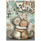 Stamperia Printed Mini Rice Paper A6 8 Sheets For Art And Craft - Furry Friends 2