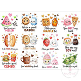 Dress My Craft - Stick N Peel Stickers - Cute Food Crush