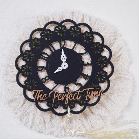 Kokorosa Studio Lace Cluster Clock Cutting Dies