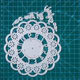 Kokorosa Studio Lace Cluster Clock Cutting Dies