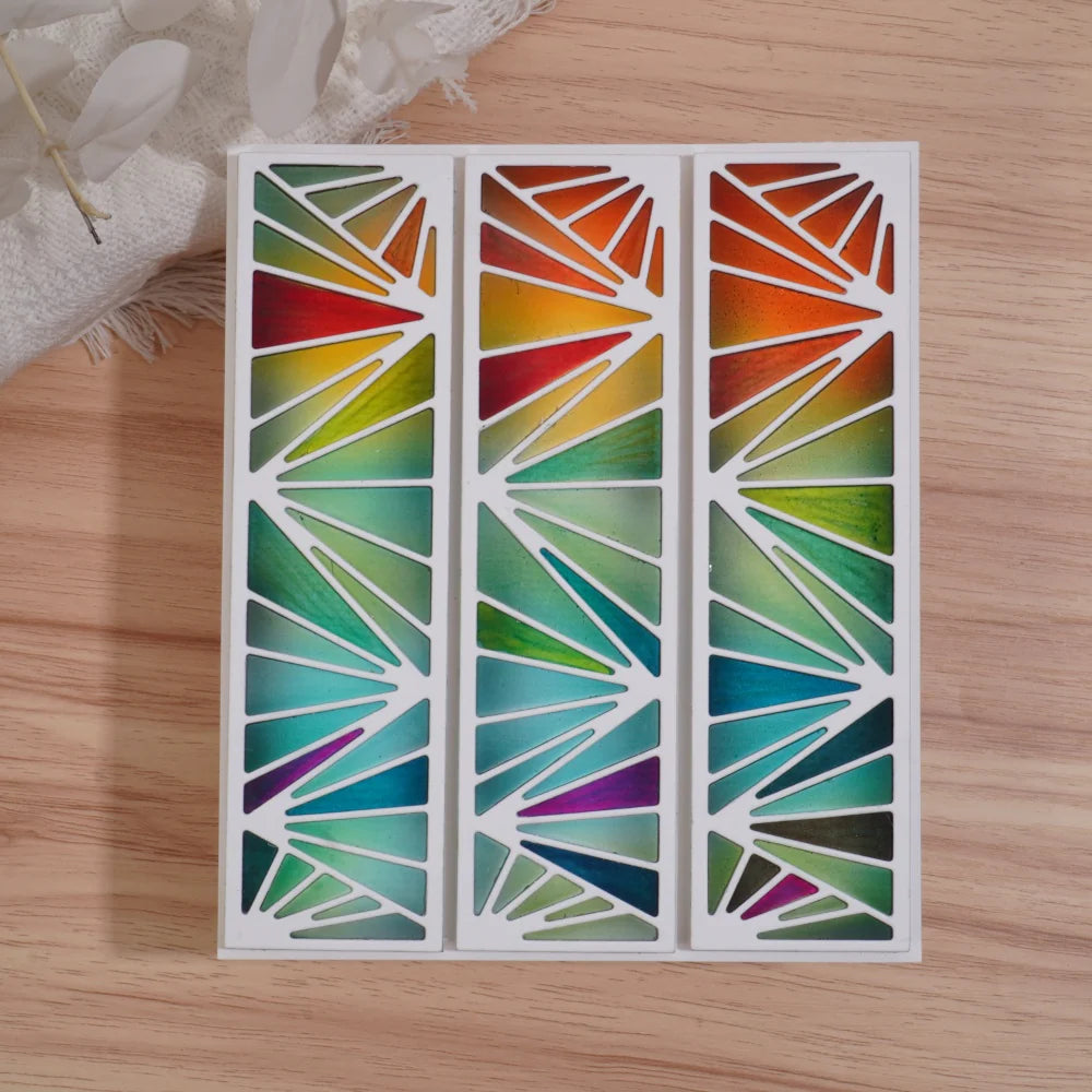 Kokorosa Metal Cutting Dies with Triangle Frame Border – Scrap en masse