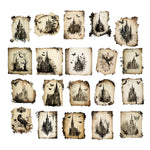 Simply Stated - Dark Book Pages Ephemera Pack