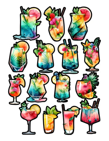 Simply Stated- Tropical Paradise Drinks Ephemera