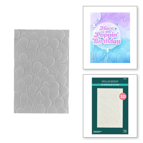 Spellbinders- Floating Balloons 3D Embossing Folder from the It’s My Party Too Collection