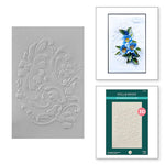 Spellbinders -Norwegian Rosemaling 3D Embossing Folder from the Winter's Grace Garden Collection by Susan Tierney-Cockburn