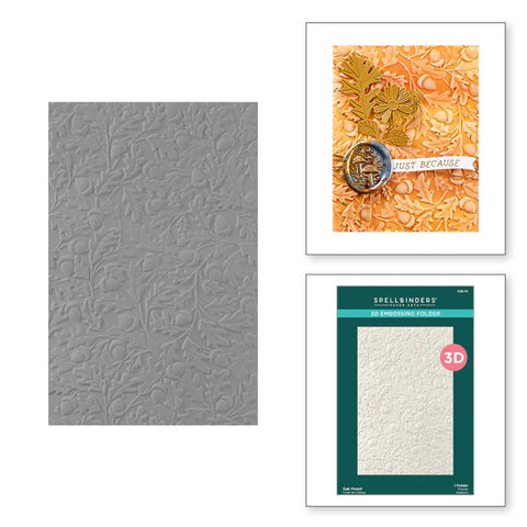 Spellbinders -Oak Forest 3D Embossing Folder from the Falling Leaves Collection