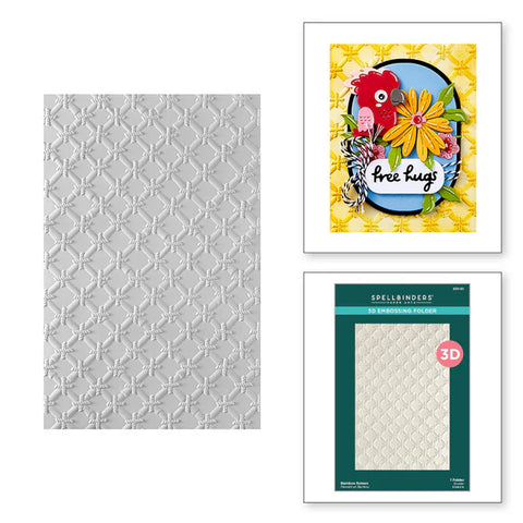 Spellbinders Bamboo Screen 3D Embossing Folder from the Cheerful Chirps Collectio