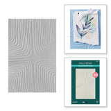 Spellbinders - Lined Corners 3D Embossing Folder from the Modern Botanicals Collection by Dina Wakley