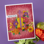 Spellbinders -MUSICAL NOTES 3D EMBOSSING FOLDER FROM THE BIBI'S MUSICAL NOTES COLLECTION BY BIBI CAMERON