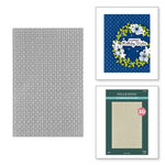 Spellbinders - Linen 3D Embossing Folder from the Texture & Foliage Collection by Suzanne Hue
