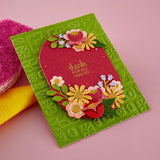 Spellbinders Suds & Buds 3D Embossing Folder