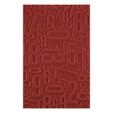 Spellbinders Number Field 3D Embossing Folder by Esther Glas