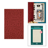 Spellbinders Number Field 3D Embossing Folder by Esther Glas