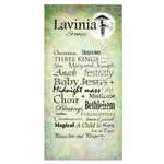 Lavinia  -Christmas words Stamp