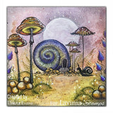 Lavinia Stamps Thistlecap Mushrooms Stamp