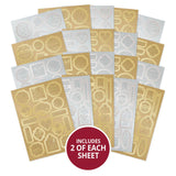 HUNKYDORY CRAFTS - Essential Book of Sentiments - Christmas Glistening Gold & Silver Shimmer Edition