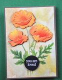 Memory Box Playful Poppies 3D Embossing Folder and Dies