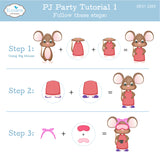 Elizabeth Craft PJ Party Die