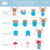 Elizabeth Craft PJ Party Die
