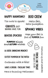 Elizabeth Craft Spooky Sentiments Stamps
